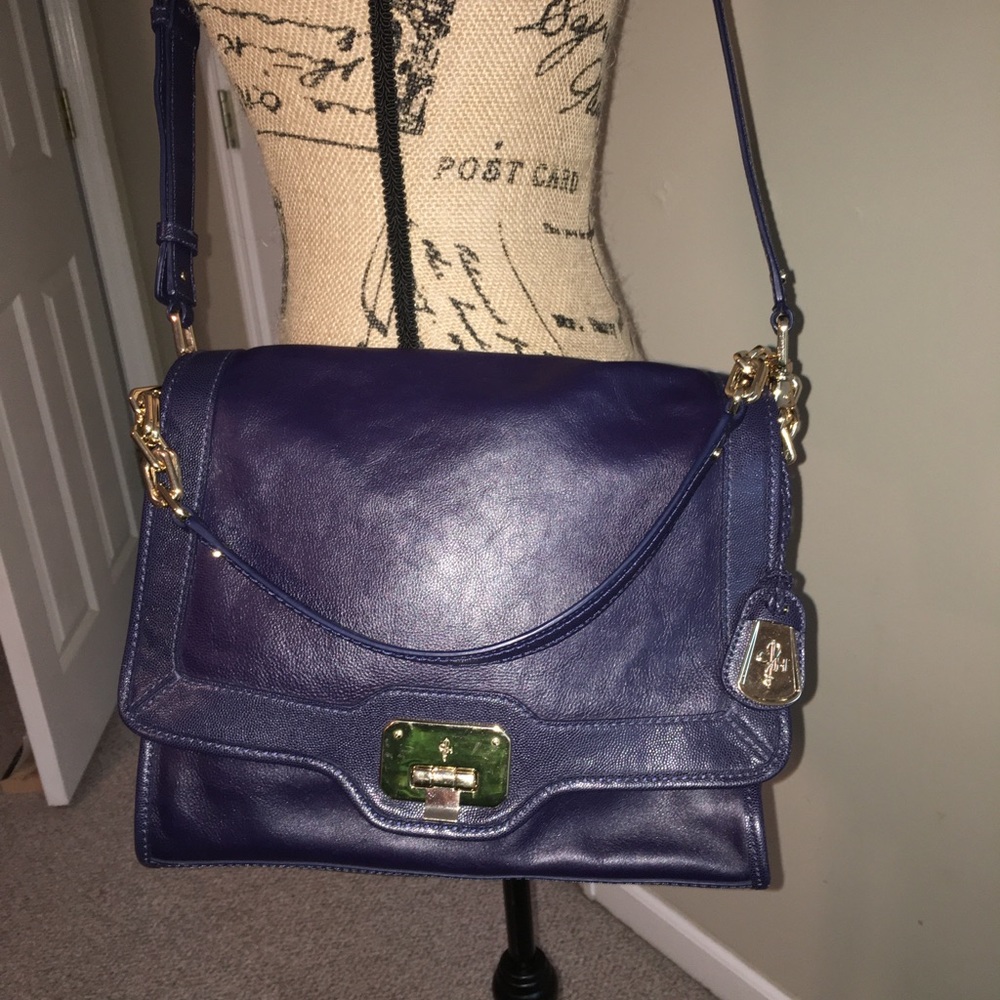 SOLD - Cole Haan VintageValise Jenna Prussian Blue